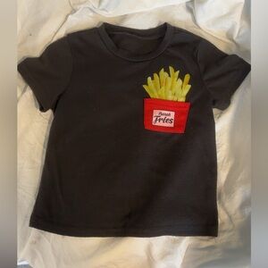 SHEIN FRENCH FRY POCKET T SHIRT-3T